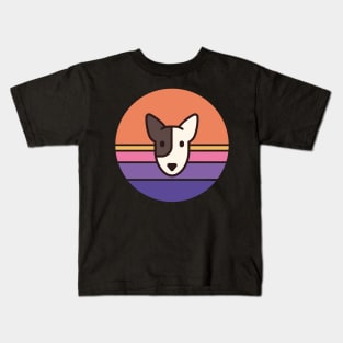 Sunset Walk with my Bull Terrier Kids T-Shirt